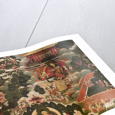 Scenes of the life of the Buddha Shakyamuni. First half of the 17th century. Detrempe on canvas. by Tibetan School