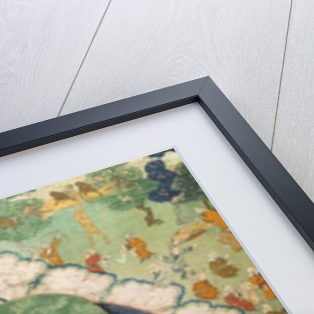 Buddha and three Jakata: Mahakapi, Ruru, Shaabhamiga. Tibet, 18th century by School Tibetan