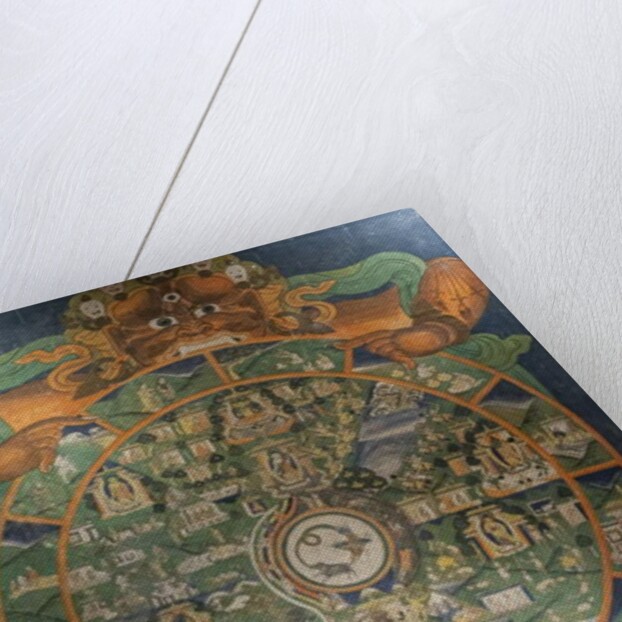 The Wheel of Life. Tibet. End of the 19th century. by School Tibetan