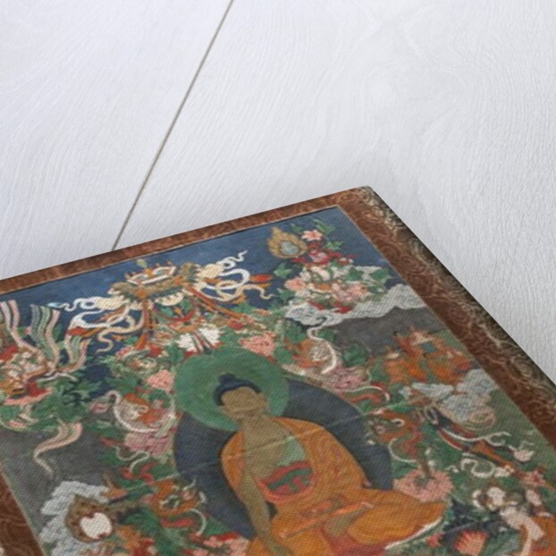 Invitation to predication and other scenes. East Tibet. Second half of the 19th century. by School Tibetan