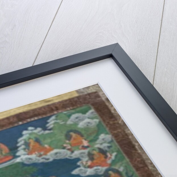 The sermon on the peak of vultures in Rajagriha. East Tibet, second half of the 19th century. by School Tibetan