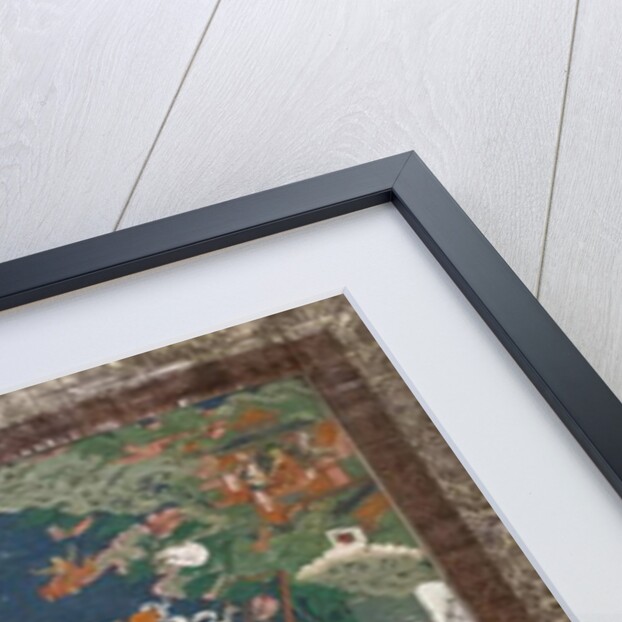 The descent from the sky of the Thirty-three gods in Samkashya by School Tibetan