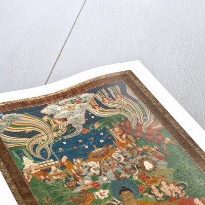 Skayamuni entering the nirvana by School Tibetan