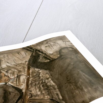 Musicians in the orchestra. Around 1870 by Edgar Degas