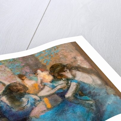 Blue dancers. Around 1893-96 by Edgar Degas