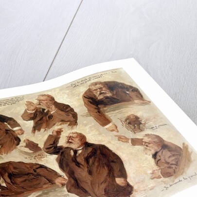 The Different Expressions of Jean Jaures, 1910 by Albert Eloy Vincent