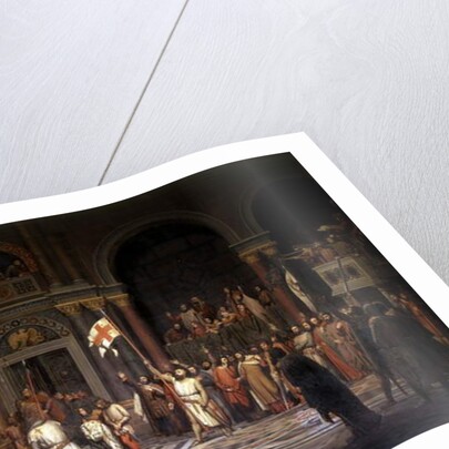 Godfrey of Bouillon received by Alexis Comnene, Emperor of Constantinople, in 1097 by Alexandre-Jean-Baptiste Hesse