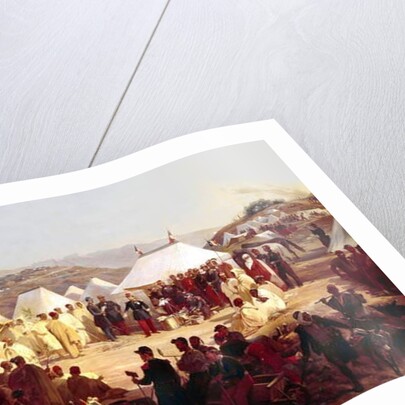 Conquest of Algeria: surrender of the Beni Raten tribe from Kabylia to French Marshal Randon in 1854 by Alfred Charles Ferdinand Decaen