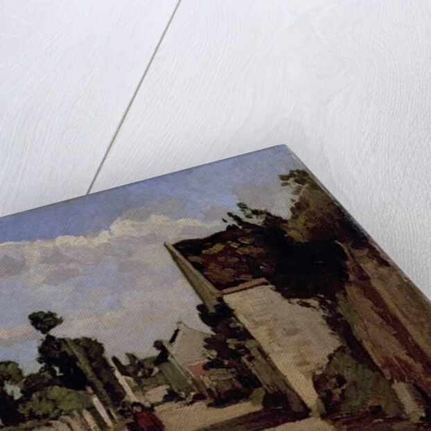 Rue de l'Hermitage, Pontoise, c.1867 by Camille Pissarro