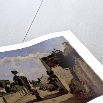 Rue de l'Hermitage, Pontoise, c.1867 by Camille Pissarro