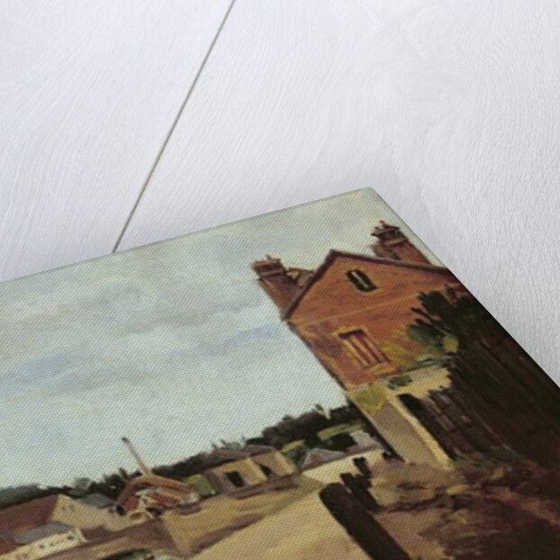 The Chemin de l'Ecluse and the Pontoise Bridge, 1867 by Camille Pissarro