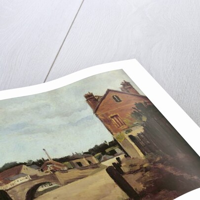 The Chemin de l'Ecluse and the Pontoise Bridge, 1867 by Camille Pissarro