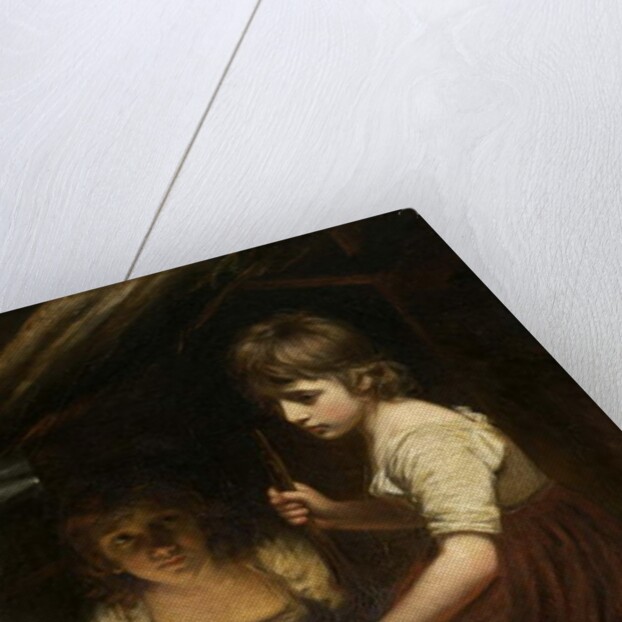 Cottage Girls by the Fireside by John Opie