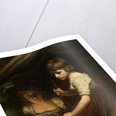 Cottage Girls by the Fireside by John Opie