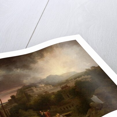 Christ Appearing to Mary Magdalen with a View of Jerusalem beyond at the Time of the Crucifixion by Thomas Christopher Hofland