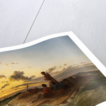 The Raft, 1850 by Thomas Danby