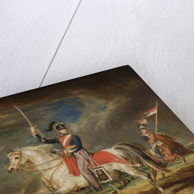 Sir John Leicester, Bt, Exercising His Regiment of Cheshire Yeomanry on the Sands at Liverpool, 1824 by James Ward