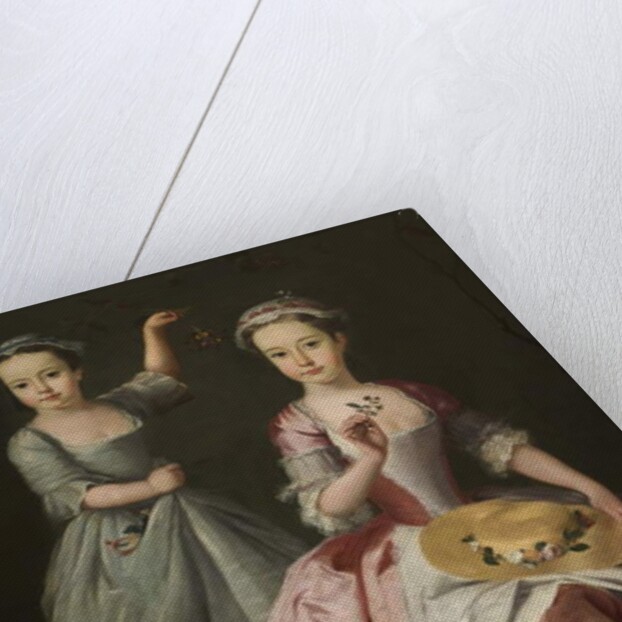 Meriel Legh and Dorothea Byrne, c.1750 by English School