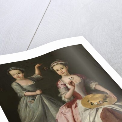 Meriel Legh and Dorothea Byrne, c.1750 by English School