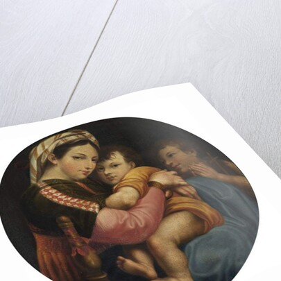 The 'Madonna della Sedia' by Raphael (after)