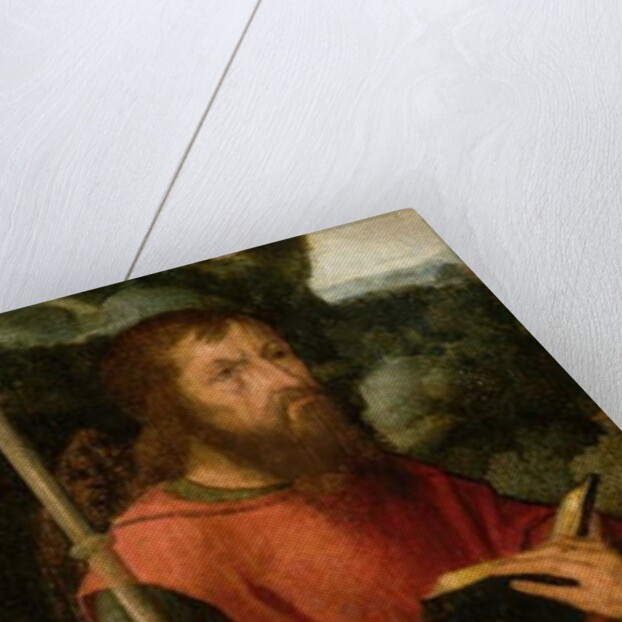 A Male Saint with a Donor by Adriaen Ysenbrandt