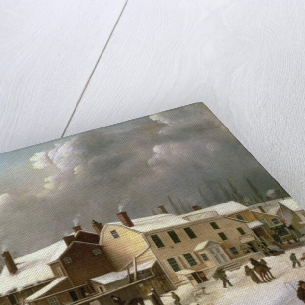 Winter Scene in Brooklyn by Francis Guy