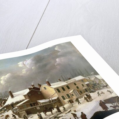Winter Scene in Brooklyn by Francis Guy