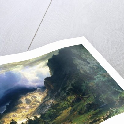 A Storm in the Rocky Mountains - Mt. Rosalie, 1866 by Albert Bierstadt