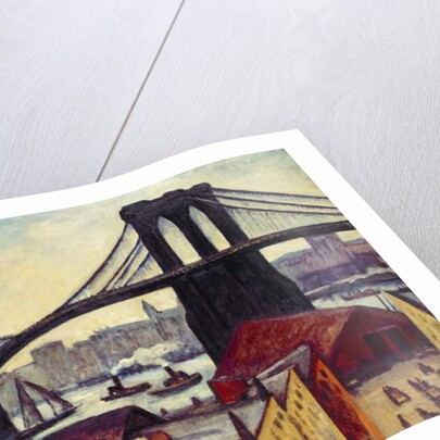 View of Brooklyn Bridge by Samuel Halpert