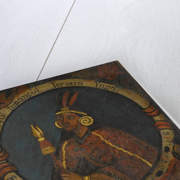 Lloque Yupanqui, 3rd Inca King, mid-18th century by School Peruvian