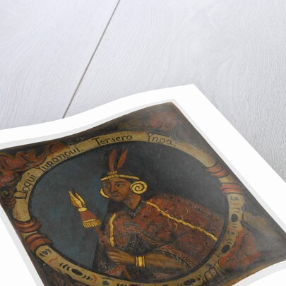 Lloque Yupanqui, 3rd Inca King, mid-18th century by School Peruvian