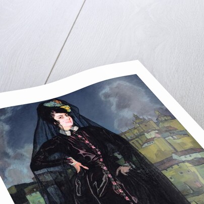 Portrait of Anita Ramirez in Black, 1916 by Ignacio Zuloaga y Zabaleta