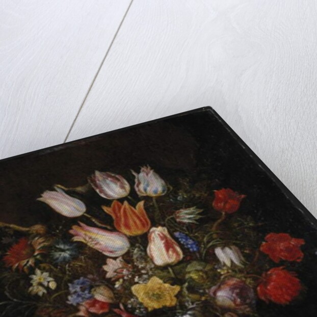 Flowers in a Vase by Kasper or Gaspar van den Hoecke