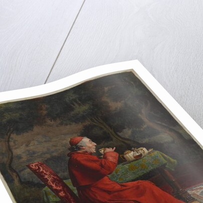 Cardinal Taking Tea by Leo Hermann