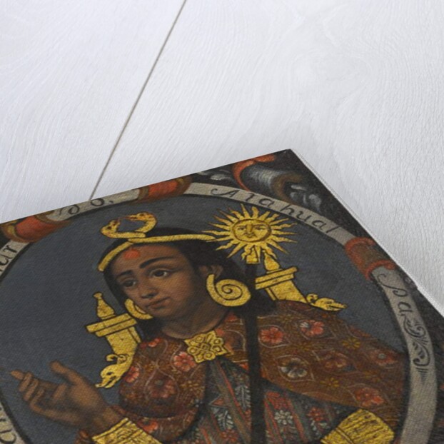 Atahualpa 14th and last Inca King, mid-18th century by School Peruvian