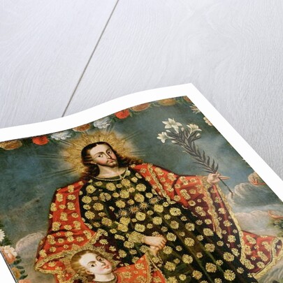 St. Joseph and the Christ Child, late 17th - early 18th century by School Peruvian