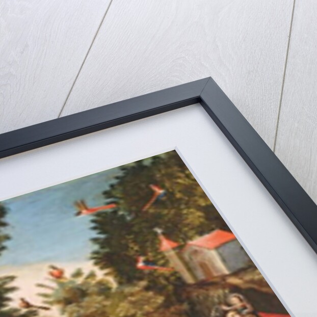 St. John of God with the Christ Child, St. Christopher, St. Augustine and the Flight into Egypt by Pedro Nolasco y Lara