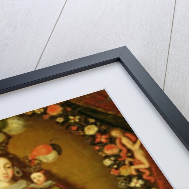 Virgin of Pomata with St. Nicholas of Tolentino and St. Rose of Lima by School Peruvian