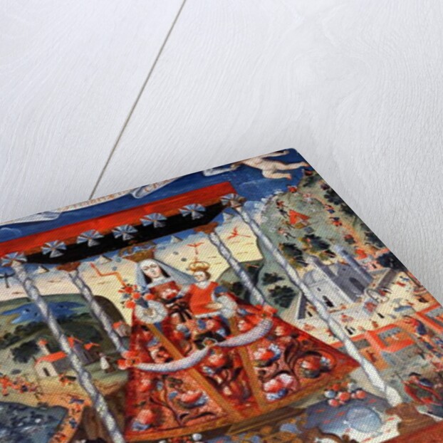 Our Lady of Cocharcas under a Baldacchino, 1765 by School Peruvian