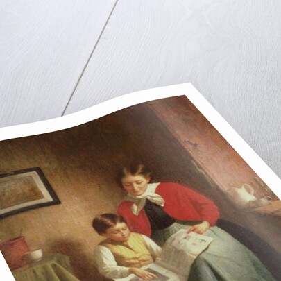 Mother and Boy with Picture Book, 1868 by Platt Powell Ryder