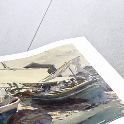 Boats Drawn Up by John Singer Sargent