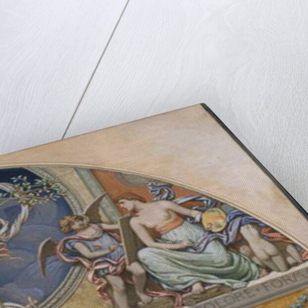 Rome, Representative of the Arts: design for decoration in Bowdoin College, 1894 by Elihu Vedder