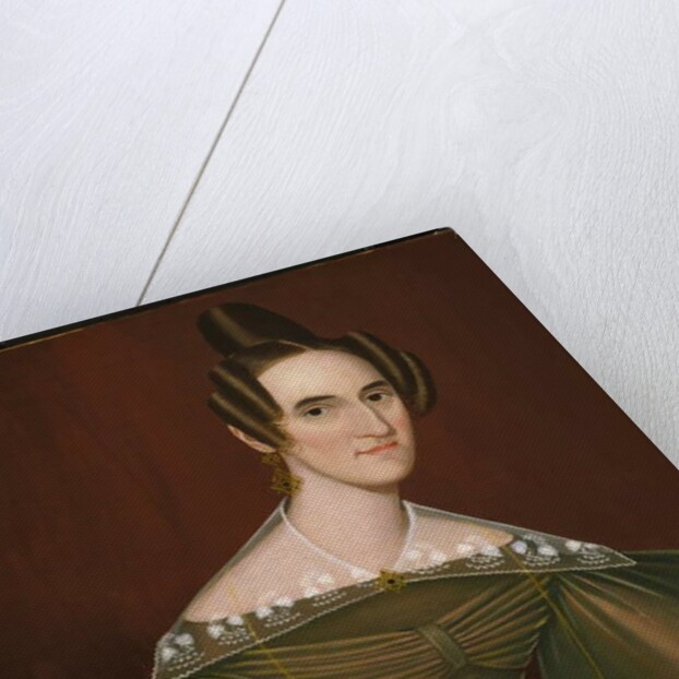 Jeannette Woolley, later Mrs John Vincent Storm, c.1838 by Ammi Phillips