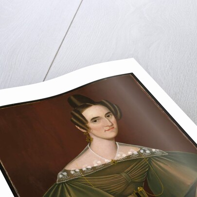 Jeannette Woolley, later Mrs John Vincent Storm, c.1838 by Ammi Phillips