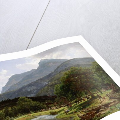 View Near Brunnen on Lake Lucerne, Switzerland, 1857 by Thomas Worthington Whittredge