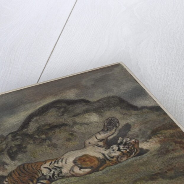 Rolling Tiger, c.1840 by Antoine Louis Barye