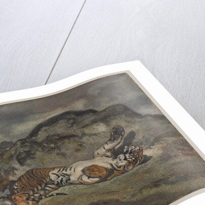 Rolling Tiger, c.1840 by Antoine Louis Barye