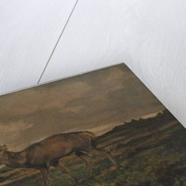 Stag Walking by Antoine Louis Barye