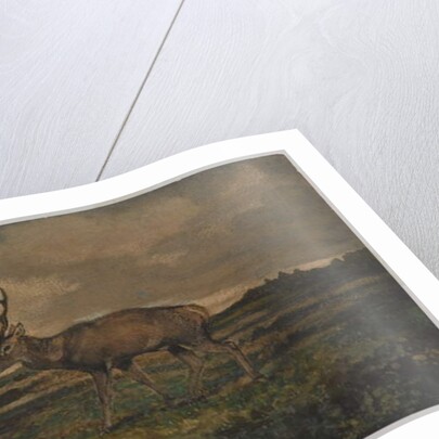 Stag Walking by Antoine Louis Barye