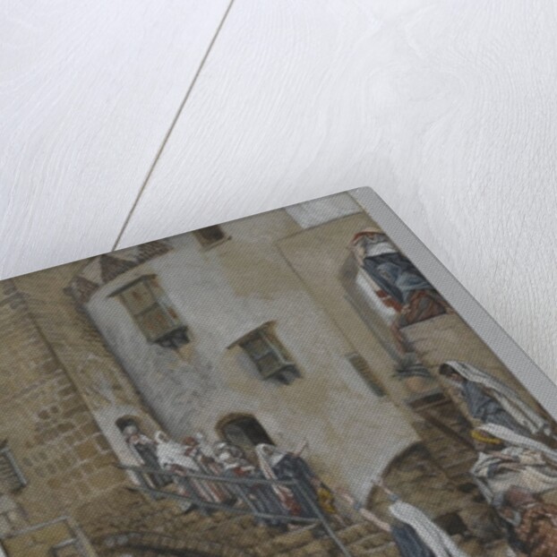 A Woman Cries Out in the Crowd by James Jacques Joseph Tissot